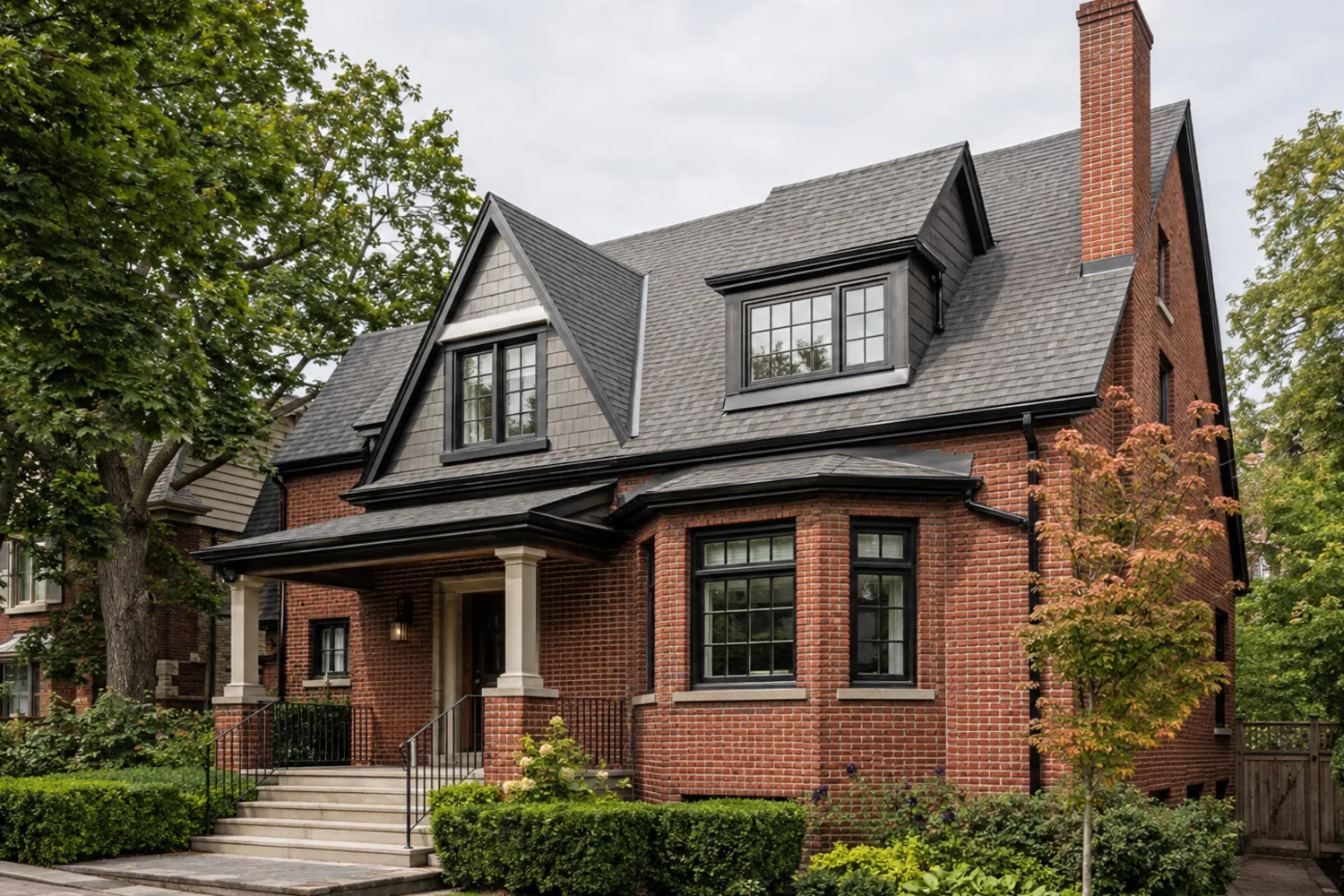 Roofing a semi-detached or row house in Toronto: shared edges and access
