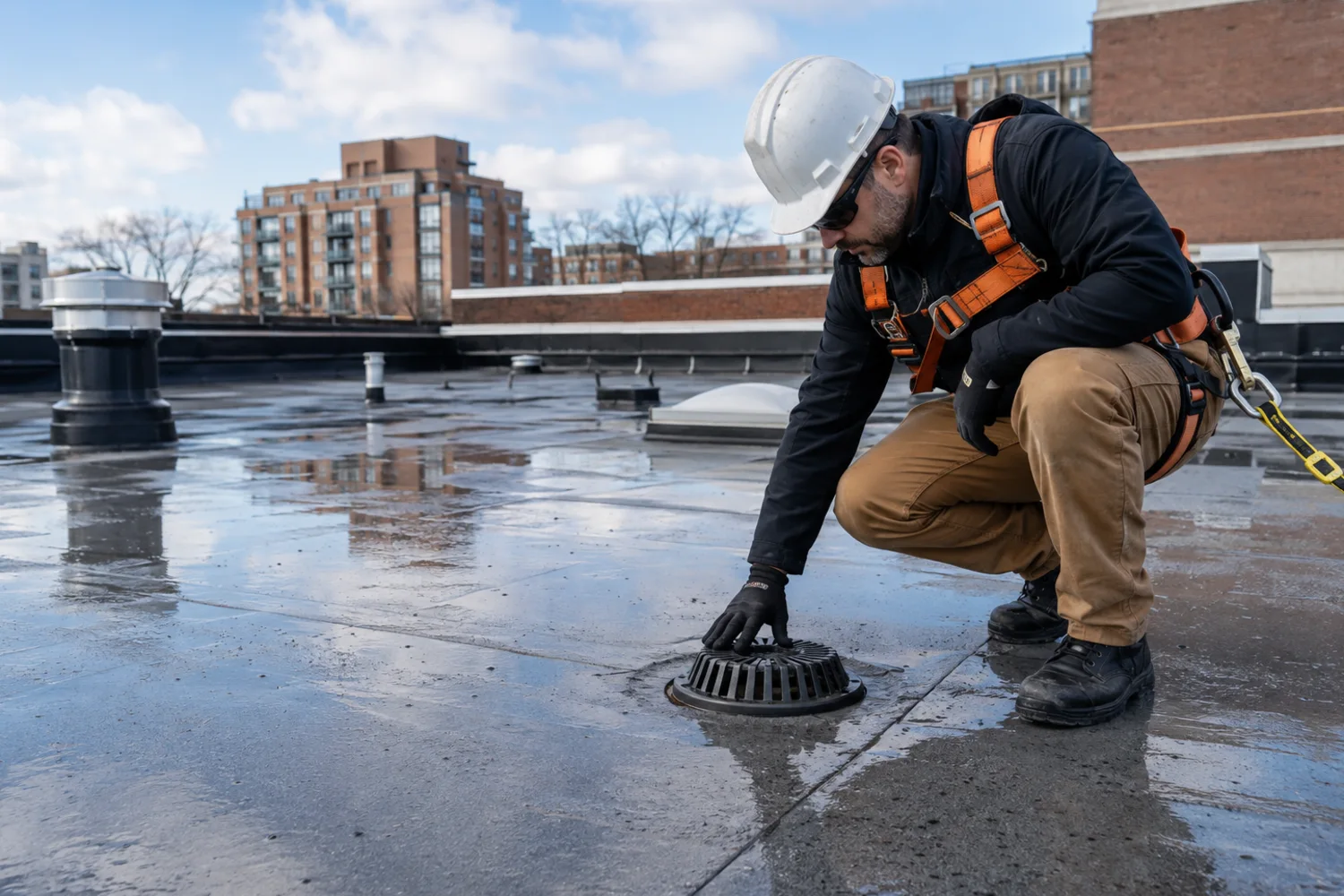 Flat Roof Ponding Water Toronto